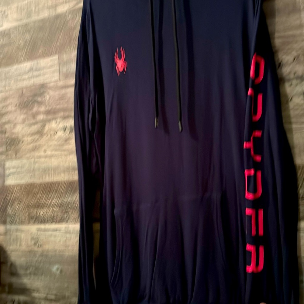 Men’s Spyder Lightweight Long Sleeve T Shirt w/ hood